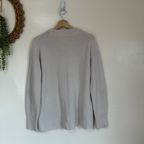 Lululemon Merino Wool-Blend Ribbed Crewneck Sweater, Off White, cSize Small - Picture 2 of 8